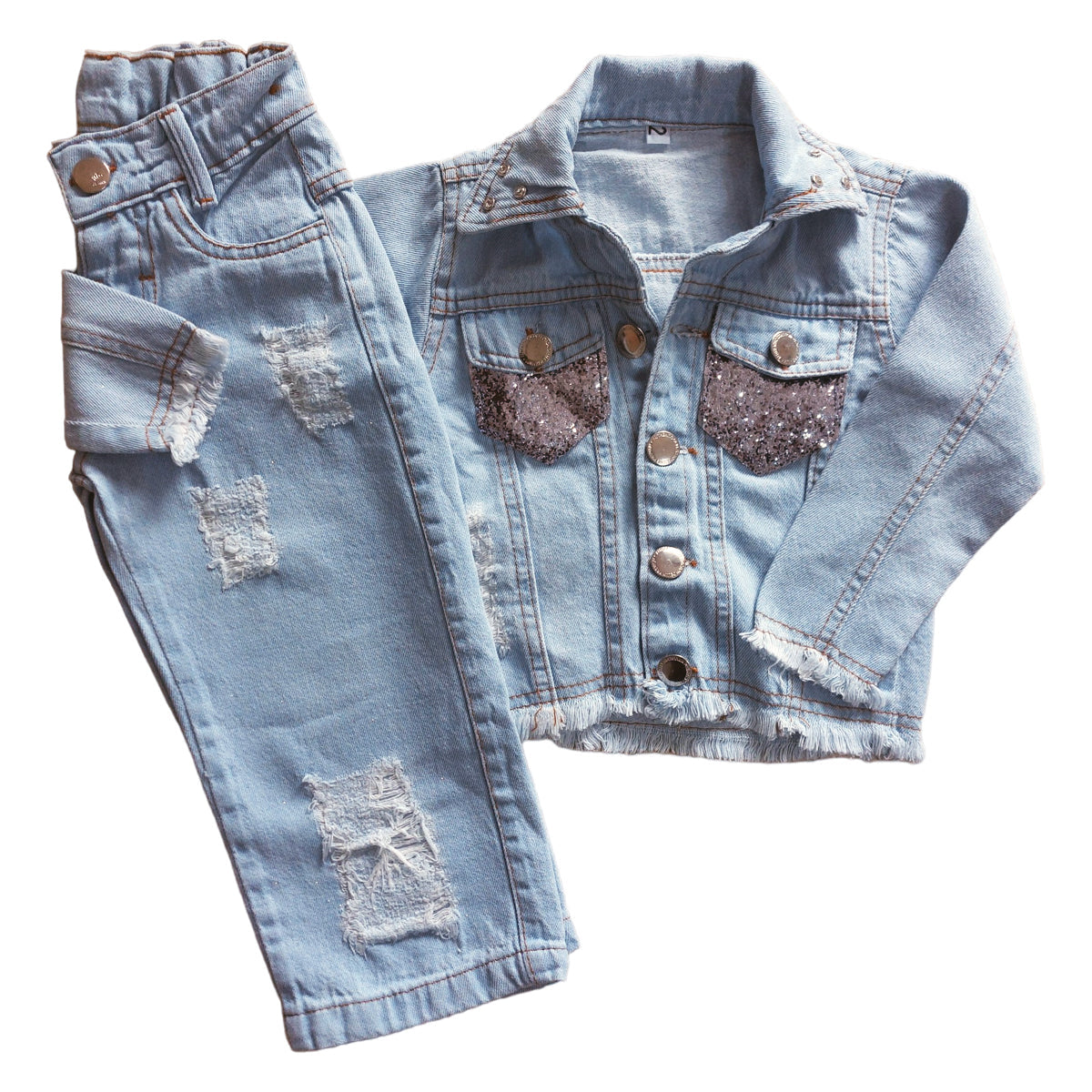 Conjunto Infantil Jaqueta Calça Menina Inverno (Atacado)