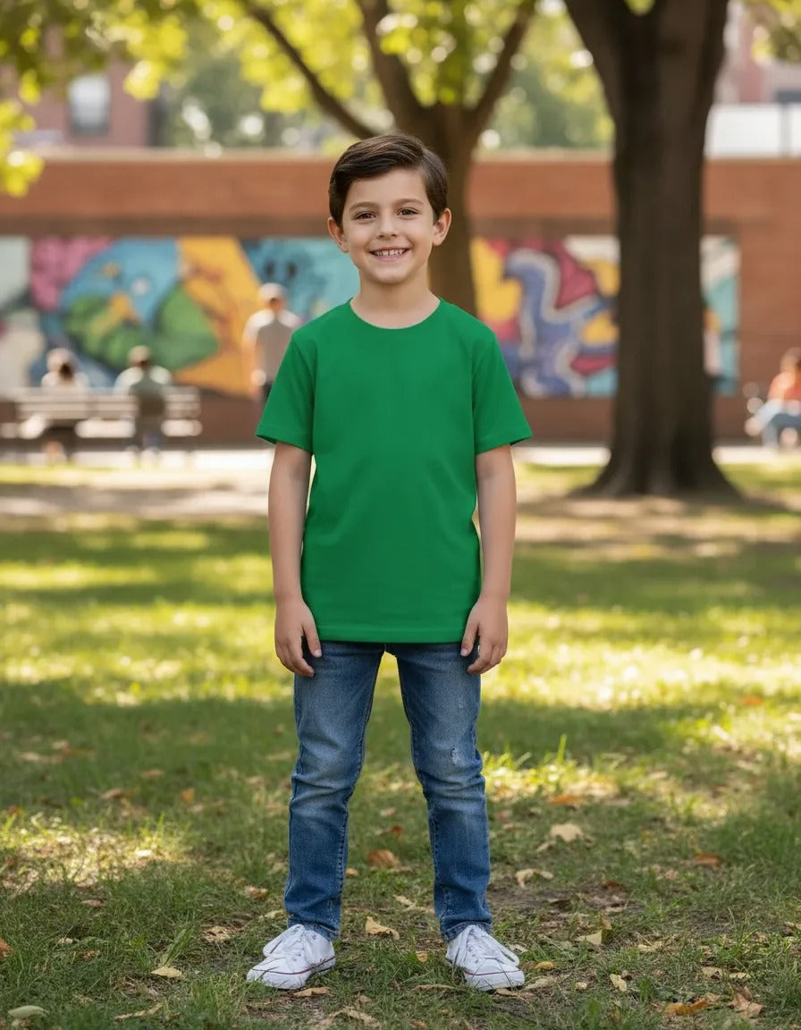 Camiseta Gola Careca Lisa Miguelito Infantil Masculina