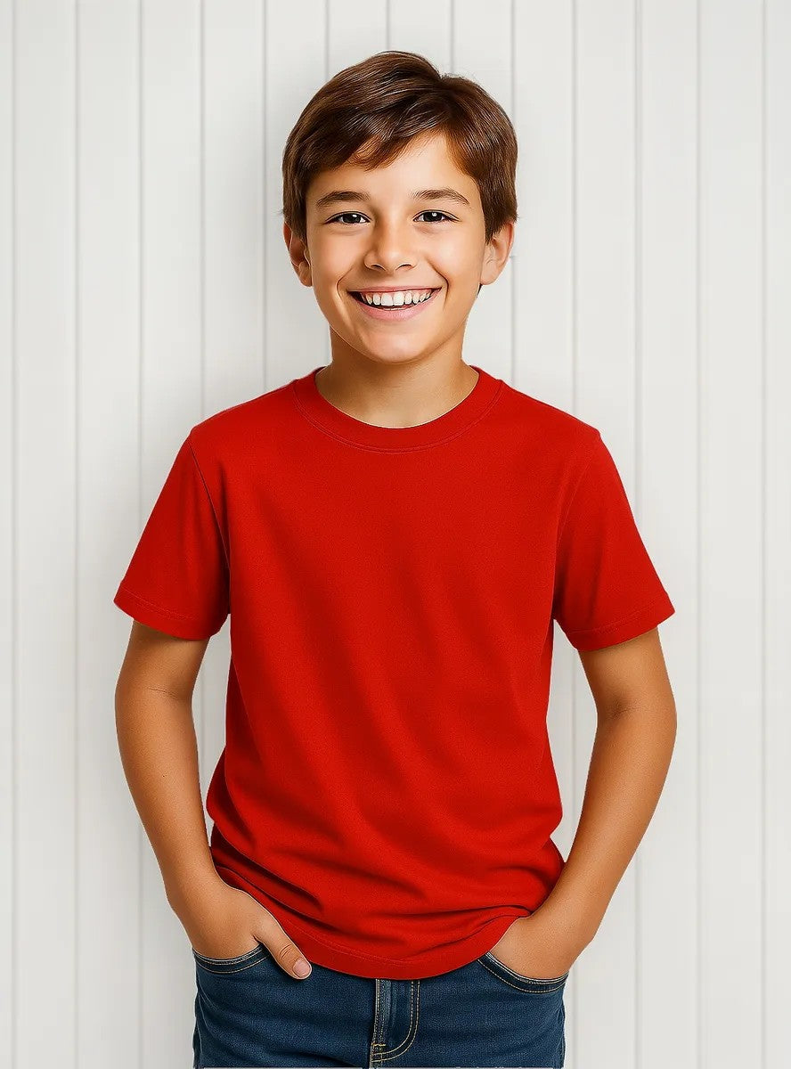 Camiseta Gola Careca Lisa Miguelito Infantil Masculina