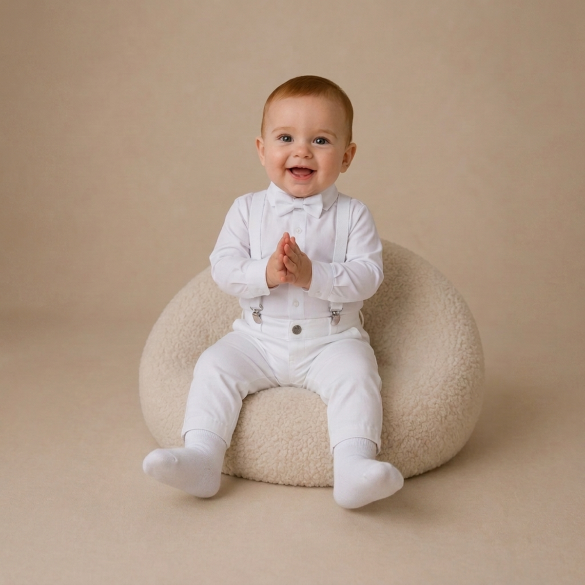 Conjunto Pajem Branco Batizado