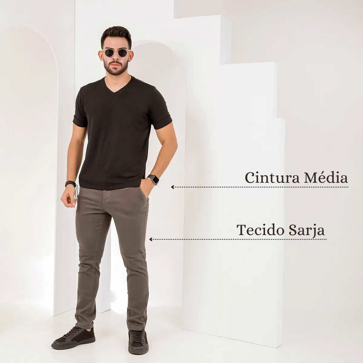 Kit 2 Calças Tal Pai, Tal Filho  Estilo E Conexão Várias Cores 38 ao 46