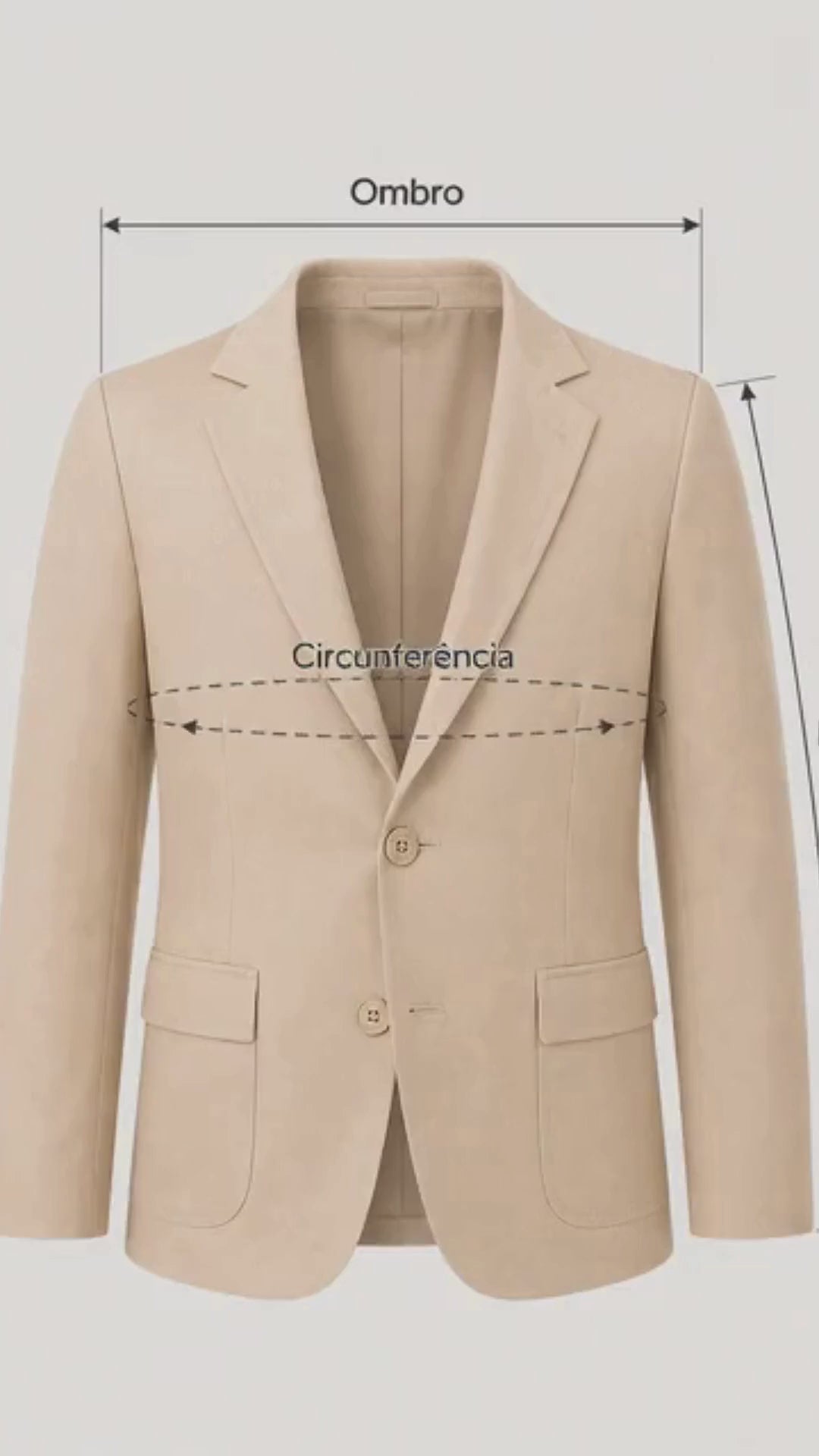 Conjunto Blazer Sarja 4 Peças Várias cores 1 ao 16