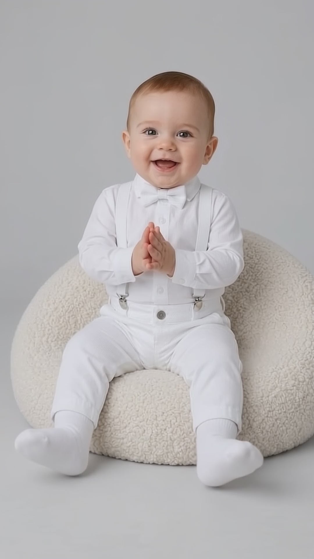 Conjunto Pajem Branco Batizado