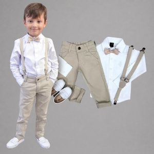 Roupa Batizado Casamento Bebê Menino com Sapato - Envio Já
