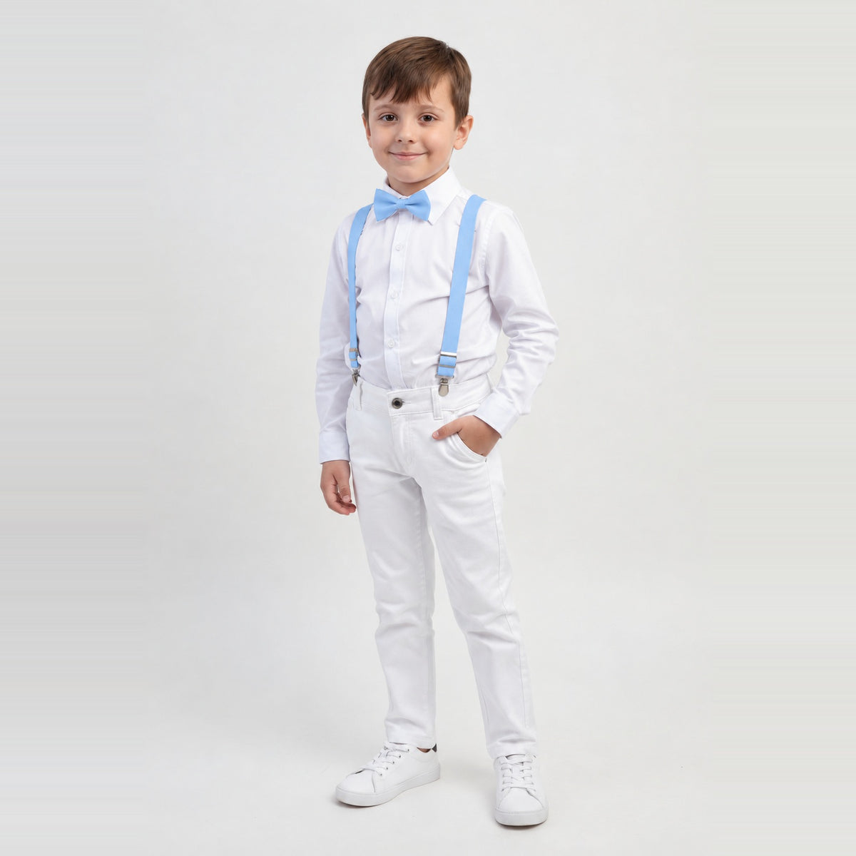 Conjunto Pajem Branco Batizado