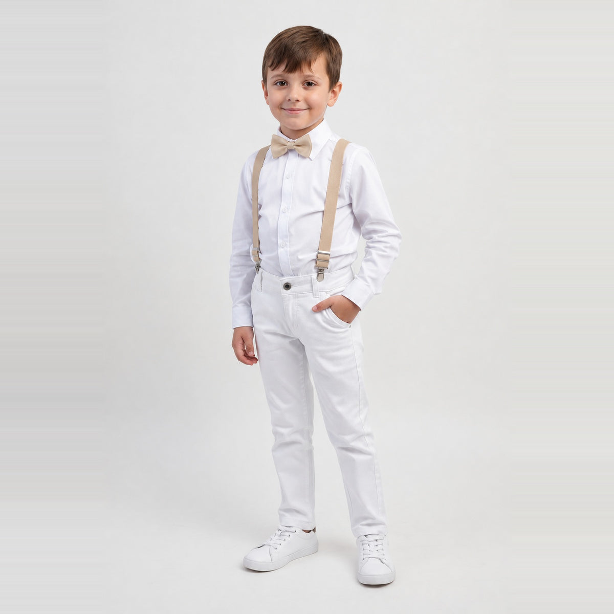 Conjunto Pajem Branco Batizado
