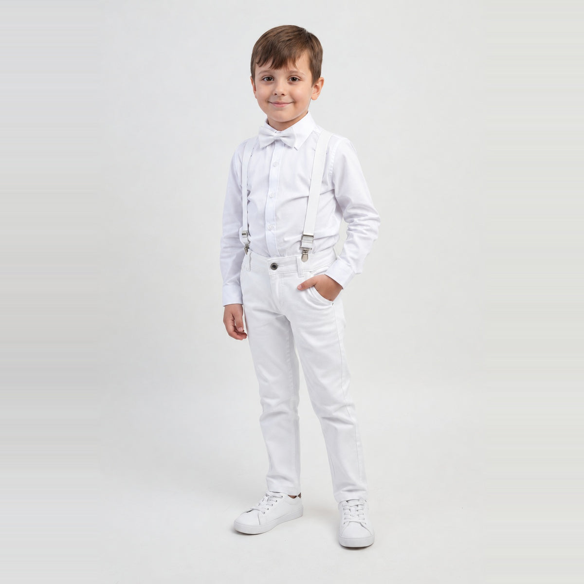 Conjunto Pajem Branco Batizado