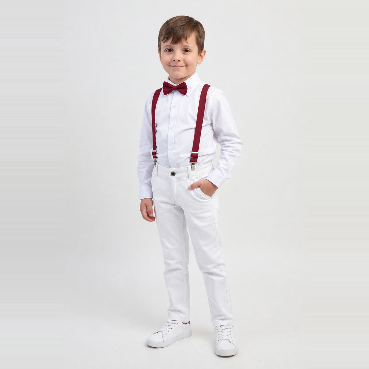 Conjunto Pajem Branco Batizado