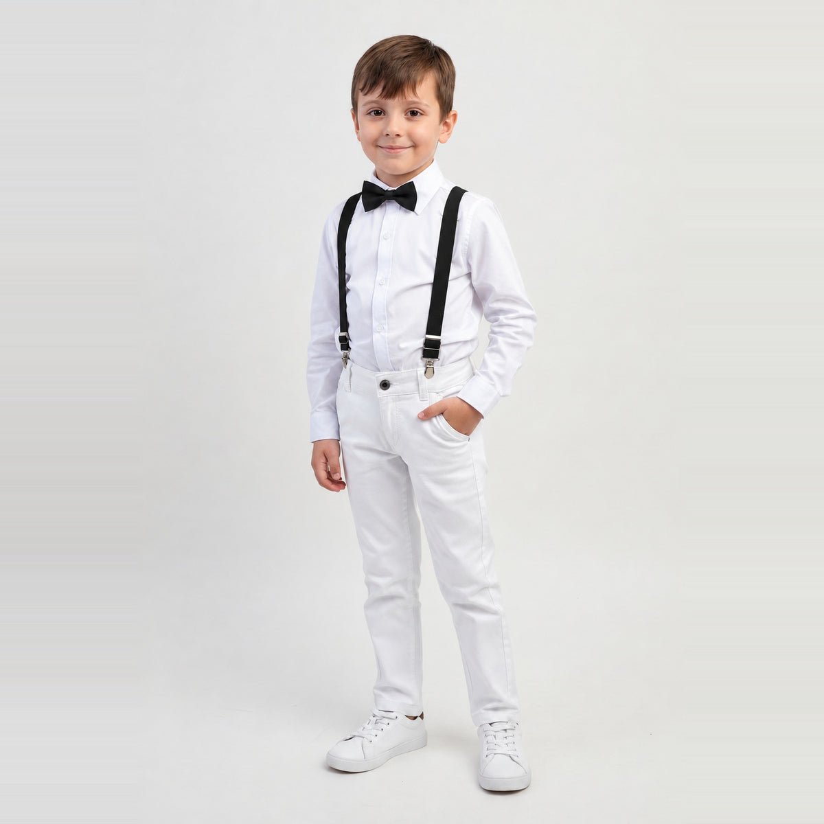 Conjunto Pajem Branco Batizado