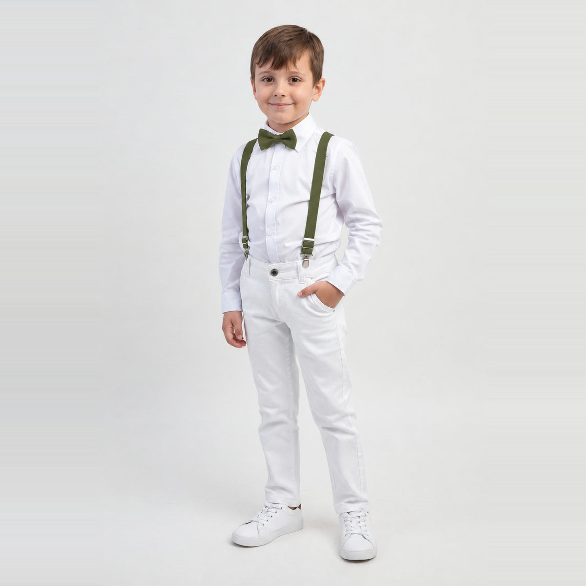 Conjunto Pajem Branco Batizado