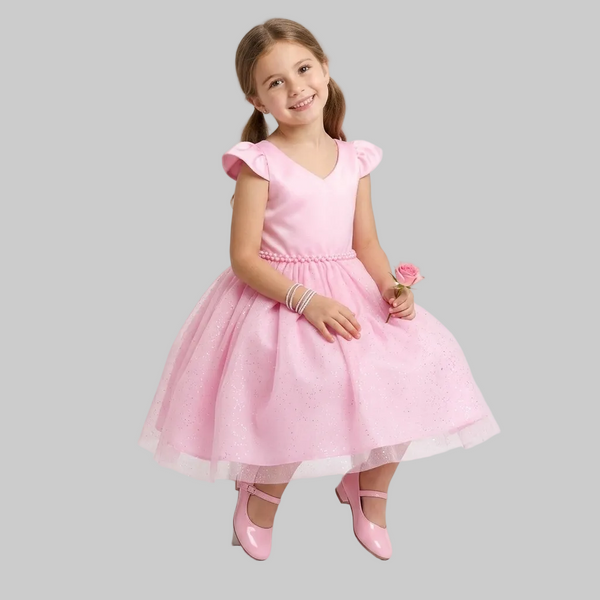 Vestido Daminha Infantil Debutante com Laços Premium Várias Cores  2 a 12 anos