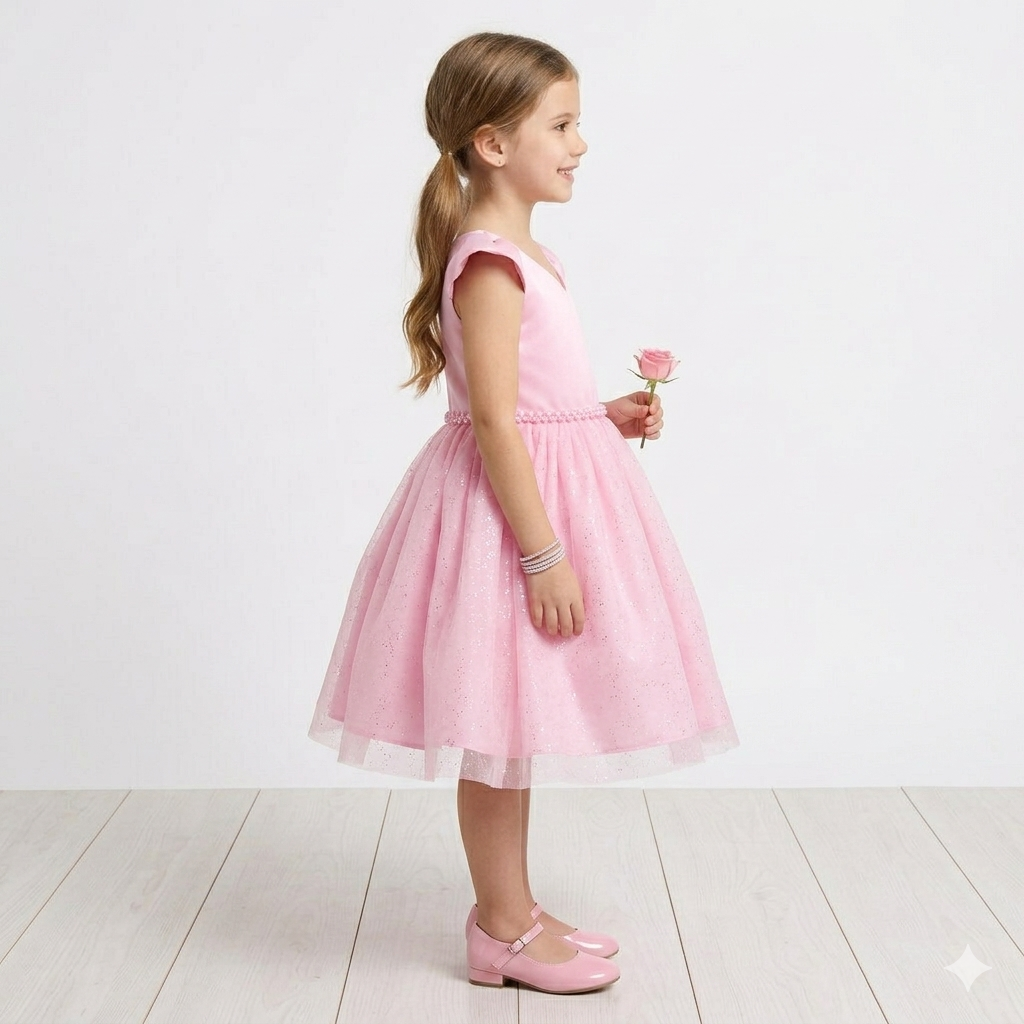 Vestido Daminha Infantil Debutante com Laços Premium Várias Cores  2 a 12 anos