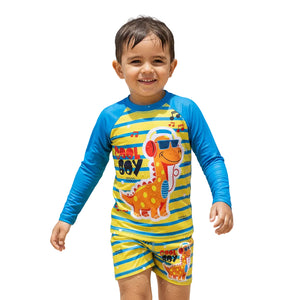 Conjunto Infantil Sunga e Camisa UV – Proteção Solar e Conforto para Praia e Piscina Menino