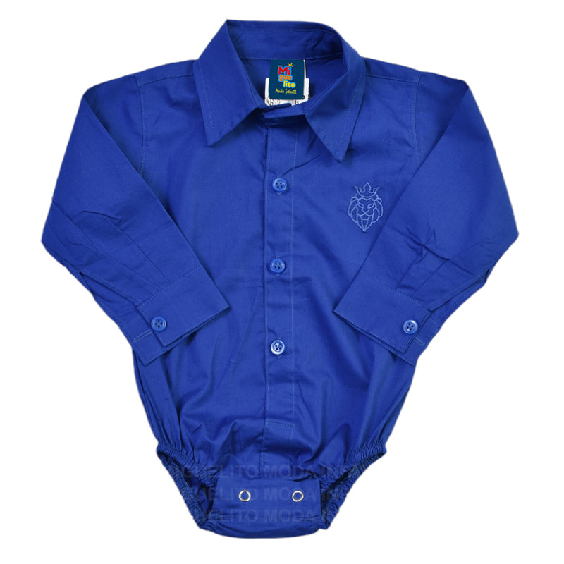 Conjunto Camisa Azul Royal Calça Infantil Bebe