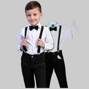 Conjunto Social Preto 4 Peças Menino Pajem para Festa P ao 16 anos