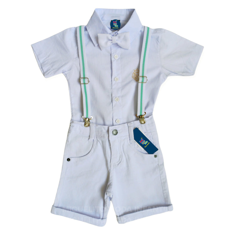 Conjunto Infantil Social Batizado Menino