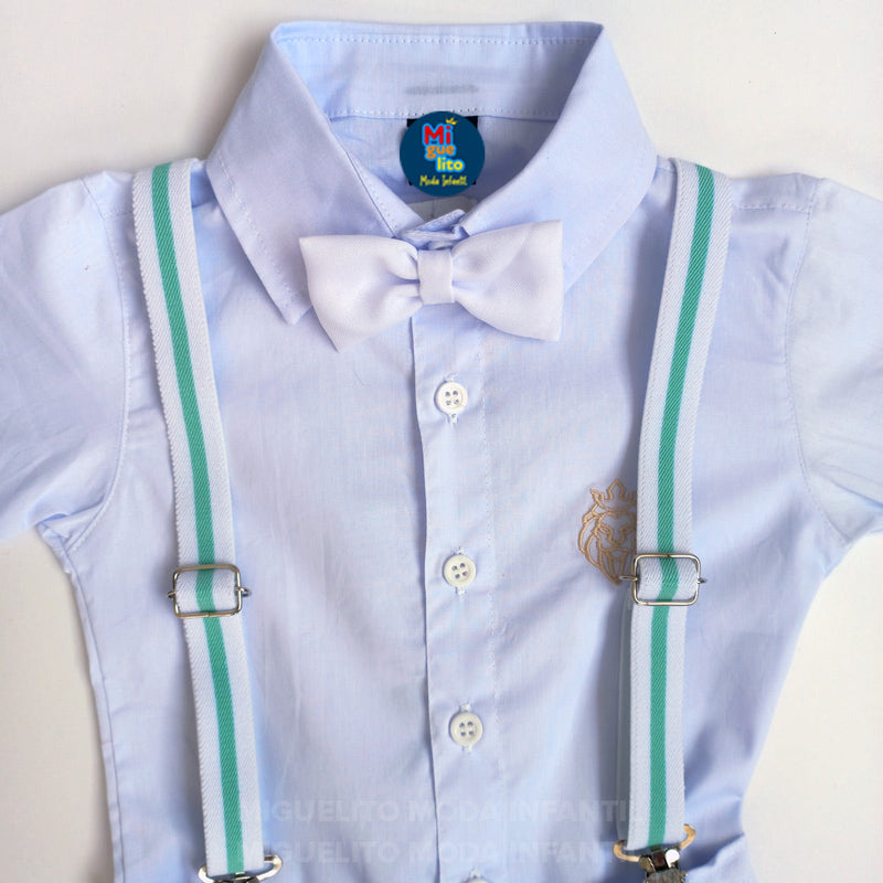 Conjunto Infantil Social Batizado Menino