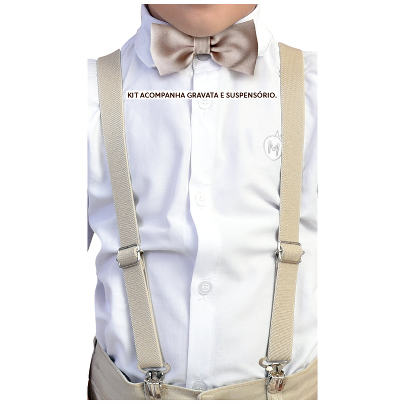 Roupa Infantil Social Menino - Bebê Batizado Festa - Casamento Verão