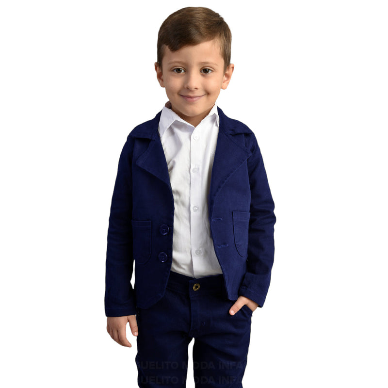 Roupa Infantil Menino Batizado Casamento com Blazer Camisa e Calça