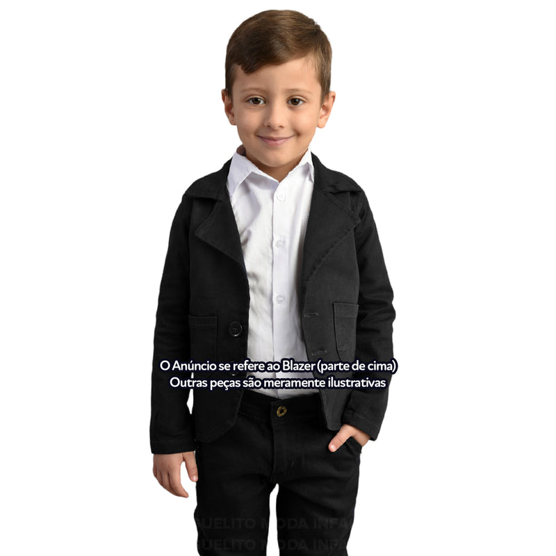 Blazer Infantil Bebê Menino Social Chefinho Várias Cores