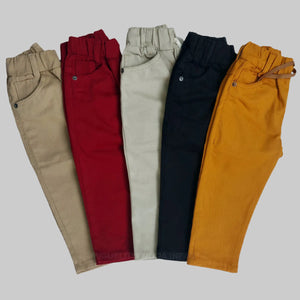 Calça Sarja Masculina Infantil Com Elastano Várias Cores 1 ao 10 anos