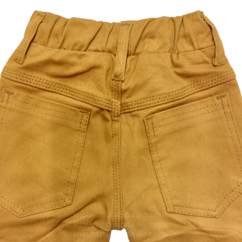 Calça Sarja Masculina Infantil Com Elastano Várias Cores