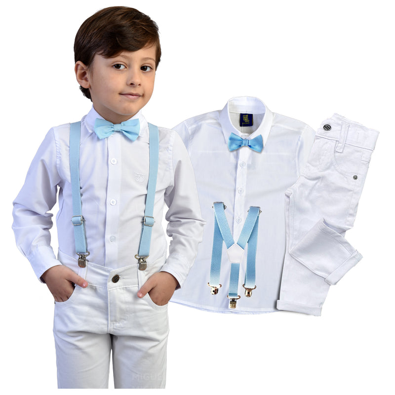 Roupa Bebê Menino Infantil Apresentação - Batizado - Festa