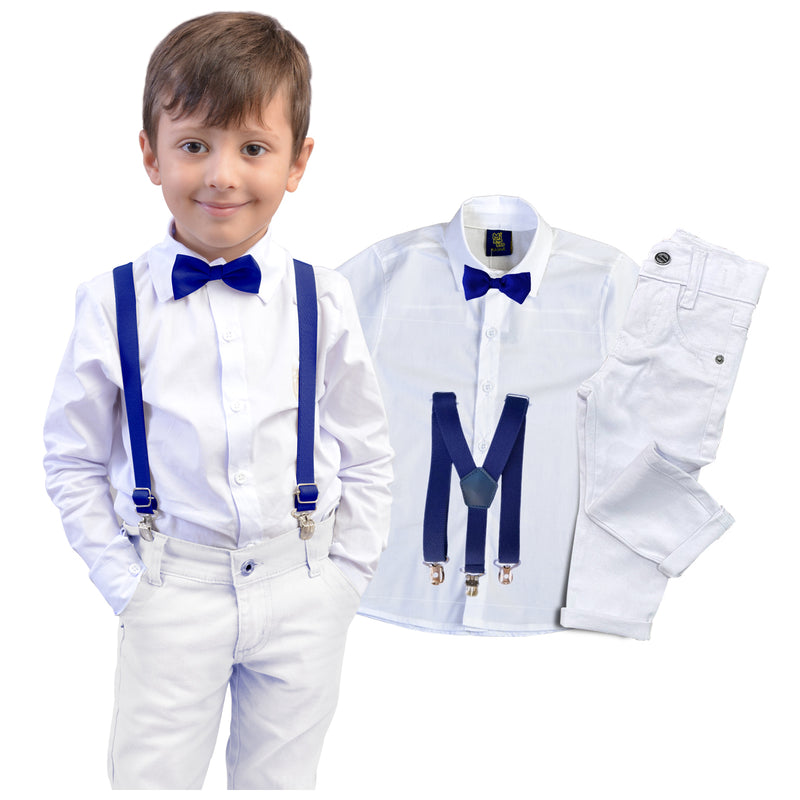 Roupa Bebê Menino Infantil Apresentação - Batizado - Festa