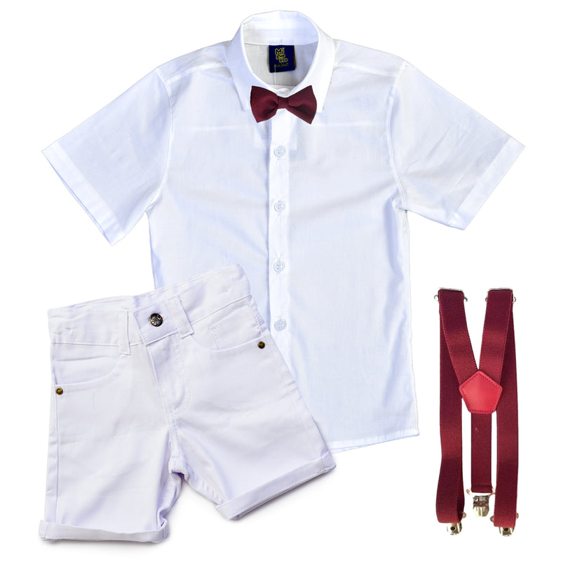 Roupa Infantil Social Menino - Bebê Batizado Festa - Casamento Verão