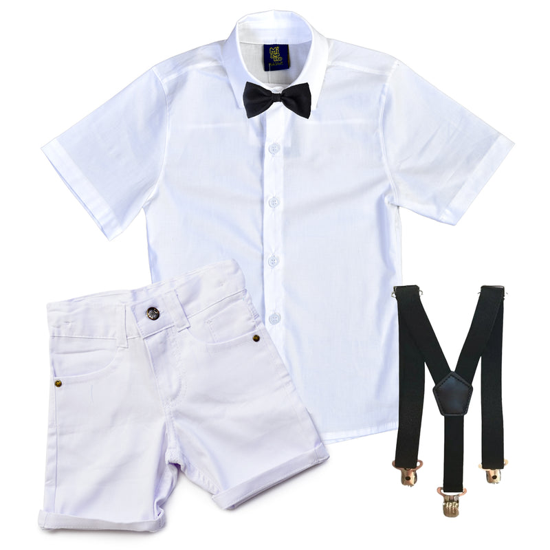 Roupa Infantil Social Menino - Bebê Batizado Festa - Casamento Verão