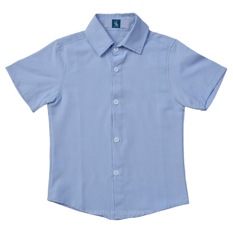 Roupa Social - Menino Camisa - Bermuda Branca