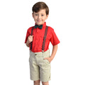 Conjunto Natal Menino Infantil bebê - Camisa Bermuda Gravata