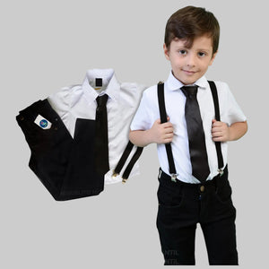 Roupa Aniversário Poderoso Chefinho Menino Preto P ao 8 anos