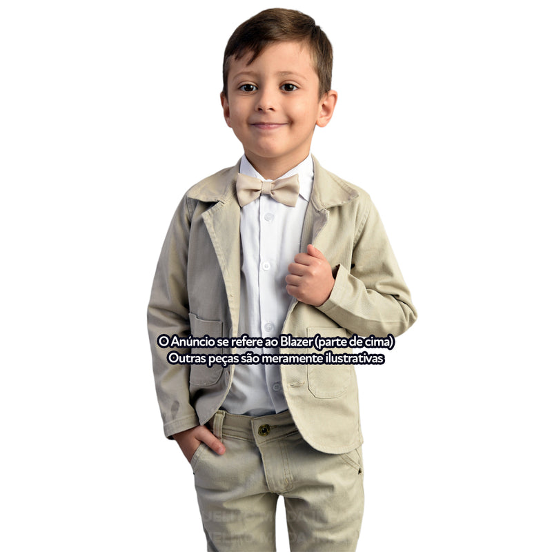 Blazer Infantil Bebê Menino Social Chefinho Várias Cores