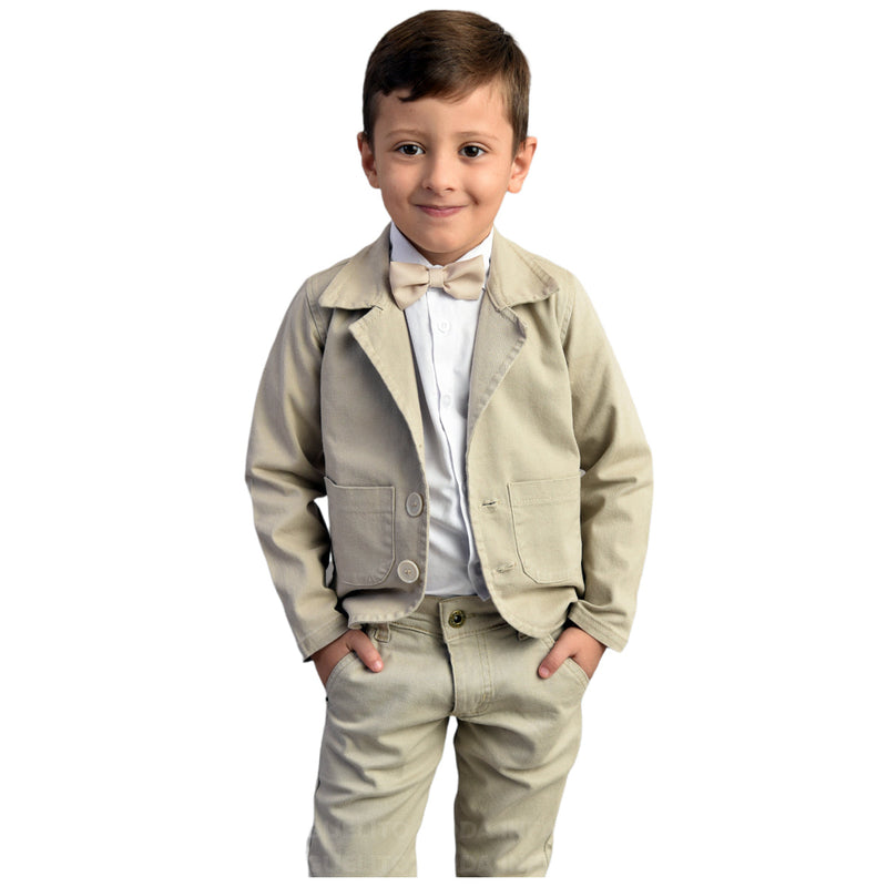 Roupa Infantil Menino Batizado Casamento com Blazer Camisa e Calça