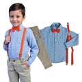 Roupa temática ideal para festa Blippi com calça - Aniversário Menino