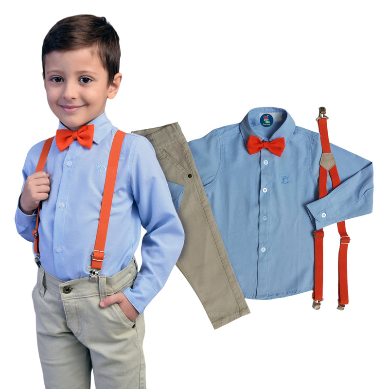 Roupa temática ideal para festa Blippi com calça - Aniversário Menino