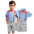 Conjunto temático ideal para festa Blippi - Roupa Infantil Aniversario Menino