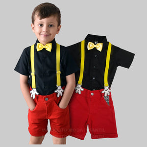 Conjunto Roupa Festa Mickey Meninos P A 8 Anos