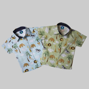 Camisa Safari Bebê - Menino Infantil Festa Aniversario
