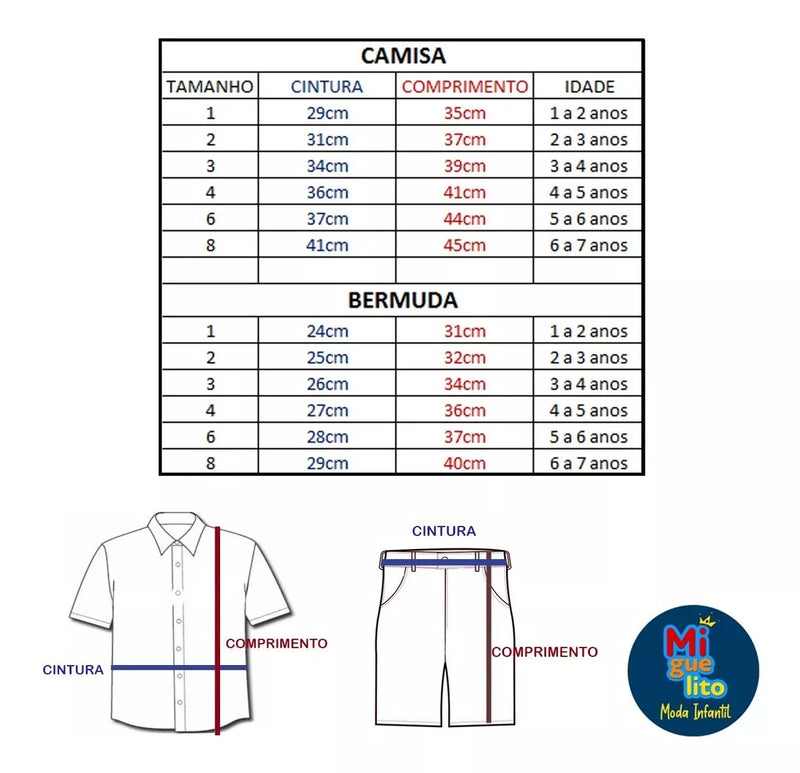 Conjunto Social Infantil Verão 4 Peças Estiloso Promoção