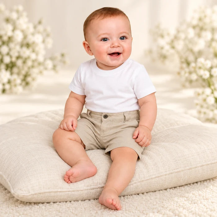 Bermuda Infantil de Sarja com Bolso Faca – P ao 16