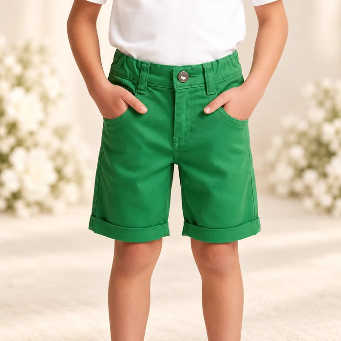 Bermuda Bolso Faca Sarja Infantil - Varias Cores