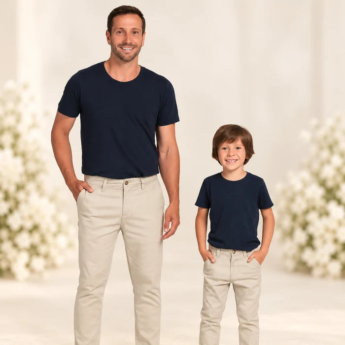 Kit 2 Calças Tal Pai, Tal Filho - Várias Cores 38 ao 48