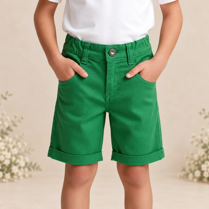 Bermuda Bolso Faca Sarja Infantil - Varias Cores