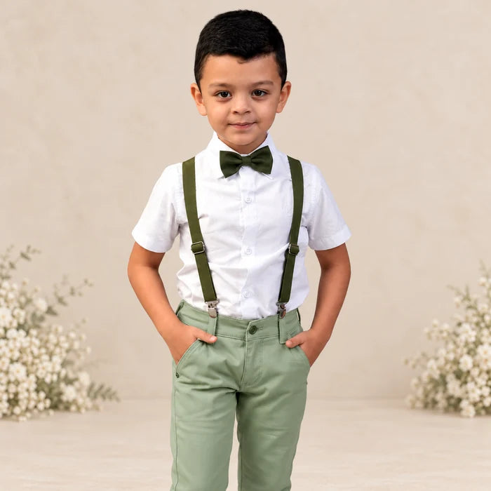 Conjunto Verde Oliva Calça e Camisa Manga Curta