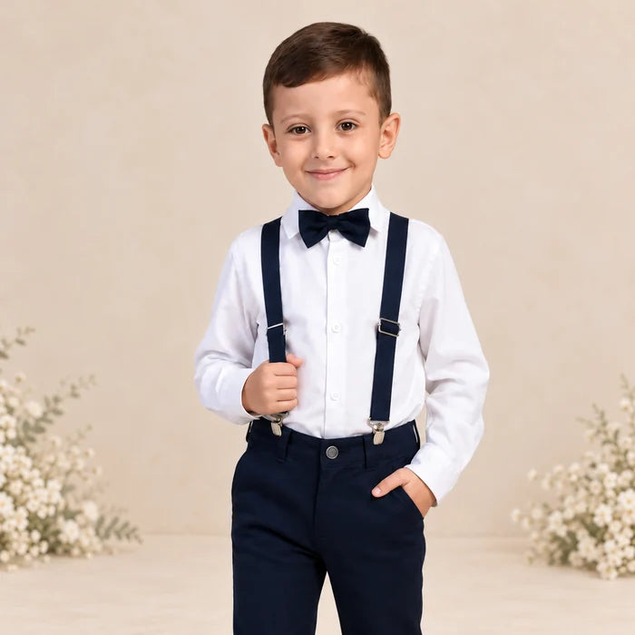 Conjunto Pajem Azul Marinho | Manga Longa