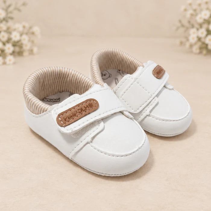 Sapatinho de Bebê Batizado Branco
